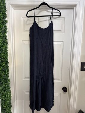 Splendid Black Maxi Slip Dress with Spaghetti Straps